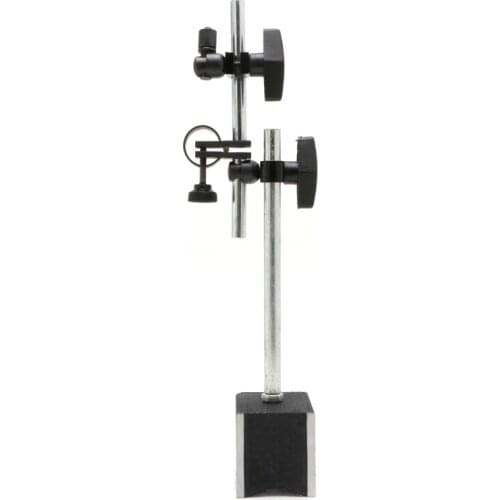 Magnetic Base Holder With Double Adjustable For Dial Indicator Test Gauge