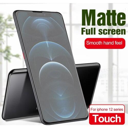 Matte Frosted Tempered Glass for iphone 12 mini 12 Pro Max No Fingerprint Screen Protector for iphone 12Pro Max protective film
