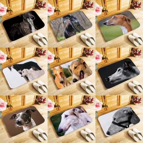 Germany greyhound cute dogs print welcome mat floor doormat 40x60cm Entrance indoor outdoor door mats