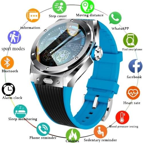 GEJIAN 2021 New Smart Watch MV58 Mens Bluetooth Call Luxury Smart Watch Men Heart Rate Blood Pressure Sports SmartWatch Men