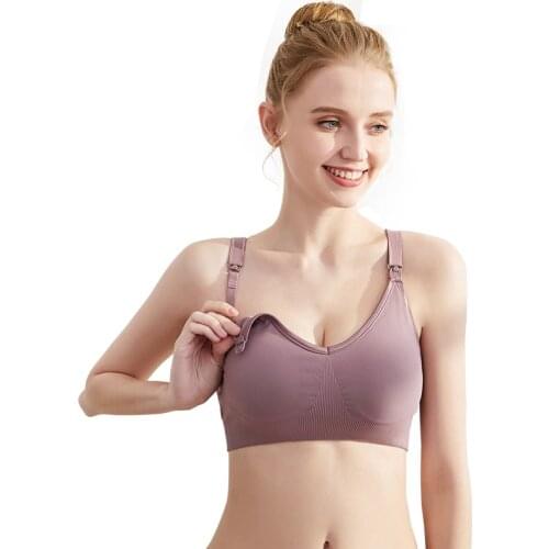 New Nursing Bra Maternity Breastfeeding Bra Prevent Sagging for Pregnant Maternity Bras Wirefree Nursing Bras Breast Feeding Bra