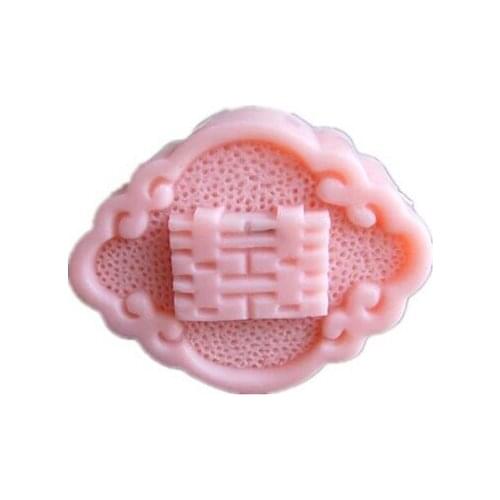 New year Chinese characters happyness Modelling soap mold fondant Cake decoration mold Handmade soap mold wholesale