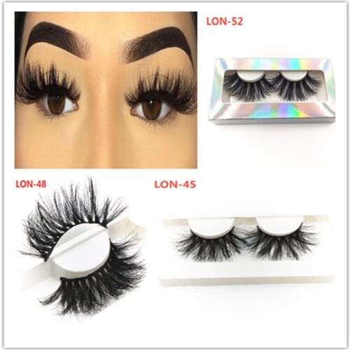 1/5/10/20Pairs 25mm lashes,3d faux mink eyelashes wholesale, thick natural false eyelashes extension makeup