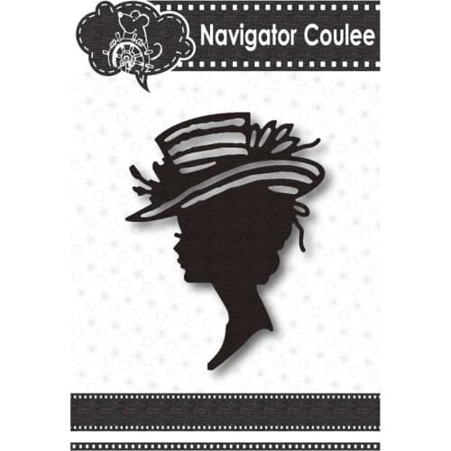 Hat girl cutting die 2021 dead scrapbook metal die cutting die chicken breast stencil clear stamp DIY craft creative cutting