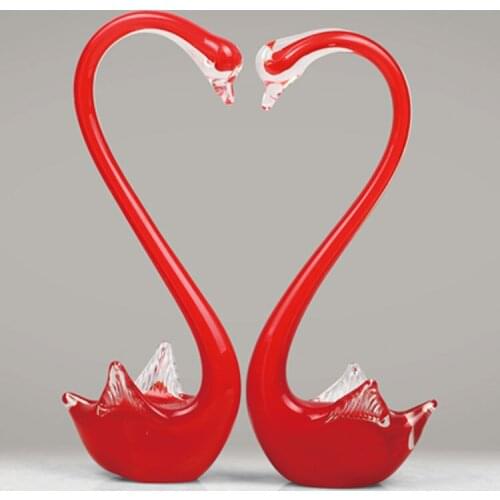 Decoration art gift craft Red colored glaze wedding gift fashion home decoration wedding gift new house