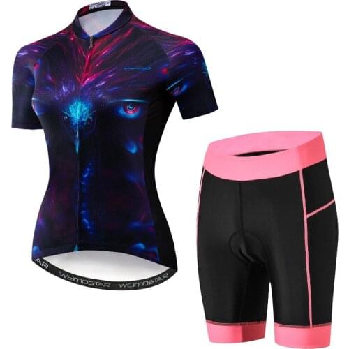 Cycling jersey Girl short sleeves set cycling clothing sportswear outdoor women mtb ropa ciclismo bike Cycling Jersey Set