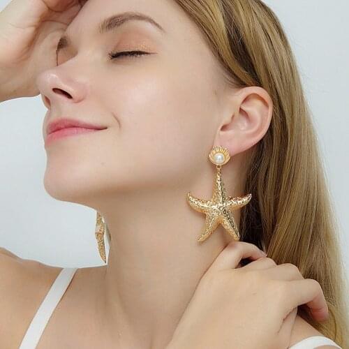 Big Stars earrings For Women Hanging Dangle Earrings Drop Earing modern Jewelry Fashion Statement Earrings