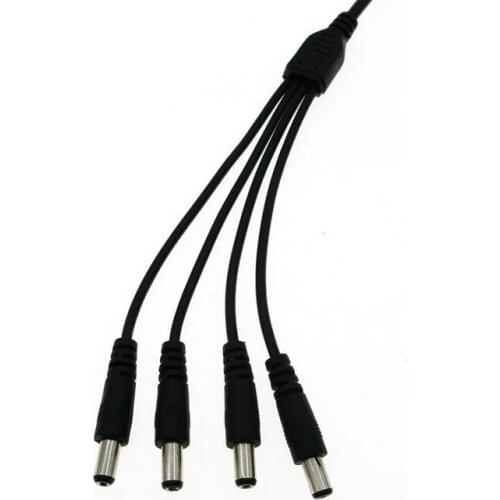 10pcs 1 Female To 4 Male DC Power Splitter Adapter Connector Cable Camera 5.5*2.1mm For CCTV and LED Strip