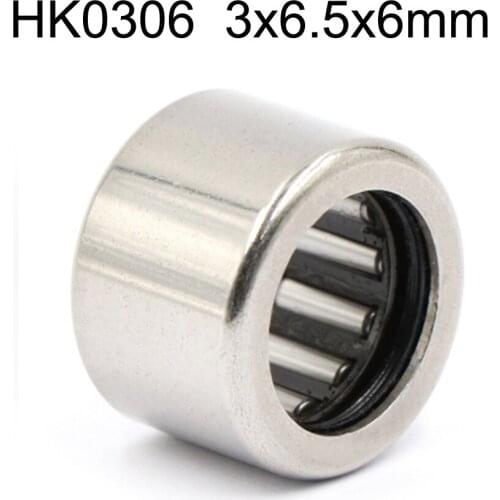 10pcs HK0306 Needle Roller Bearing 3mm x 6.5mm x 6mm 3x6.5x6 mm HK0306TN for 3mm shaft
