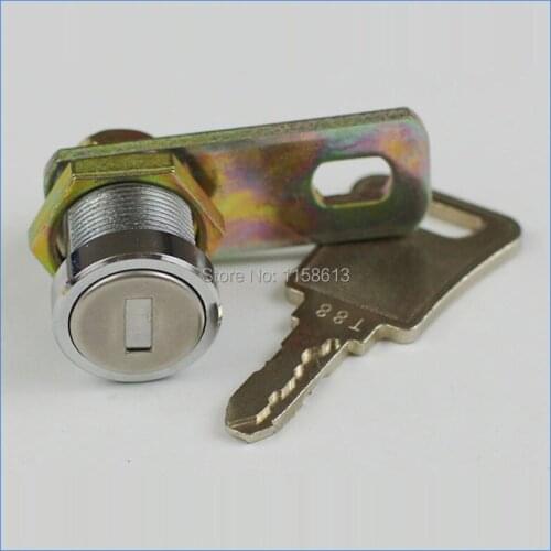 10 pieces 17mm waterproof dustproof keyed alike flat key cam lock mailbox door lock