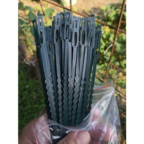 50pcs/set Adjustable Plastic Plant Cable Ties Reusable Cable Ties Tool for Garden Tree Climbing Support