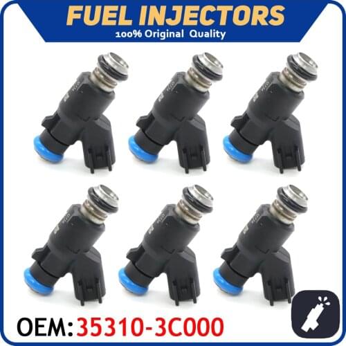 6pcs/lot Car Fuel Injector Nozzle 35310-3C000 FOR HYUNDAI SANTA FE SONATA XG350 KIA AMANTI OPTIMA SEDONA SORENTO 353103C000