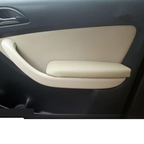 8PCS Microfire Leather Interior Doors Panel Armrest Cover For Volkswagen Lavida 2008 09 10 2011 AAB186
