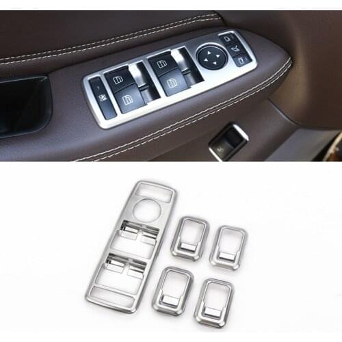 Car Window Lift Button Switch Frame Cover Trim For Mercedes Benz A B C E GLA CLA GLK GLE Class W204 W212 W166 W218