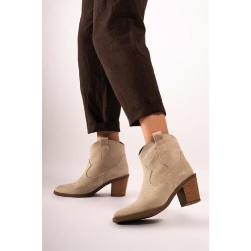 CZ London Genuine Leather Women Western Boots Embroidered Jourdan Outsole Winter Booties