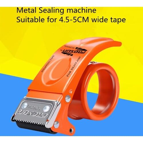 Adhesive Tape Dispenser Sealing Machine Tape Mini Hand-held Machine Dispenser Supplies Office Washi Metal