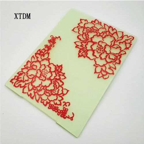 HOT plastic trumpet template craft card making paper card album wedding decoration scrapbooking Embossing folders