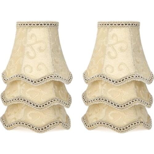 Hot XD-Modern European Wall Lamp Candle Chandelier Lamp Shade Chandelier Accessories Suitable for Crystal Candle Chandelier Apri