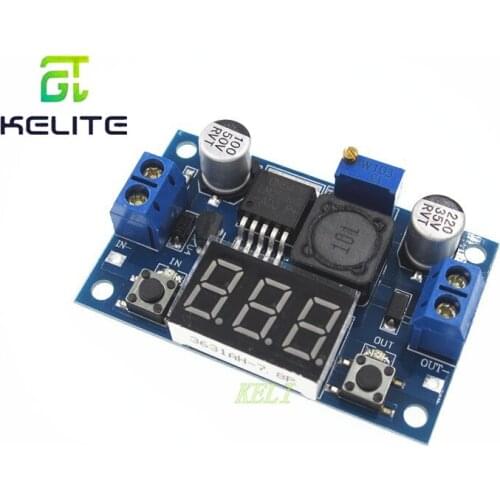LM2596 LM2596S power module + LED Voltmeter DC-DC adjustable step-down power supply module with digital display