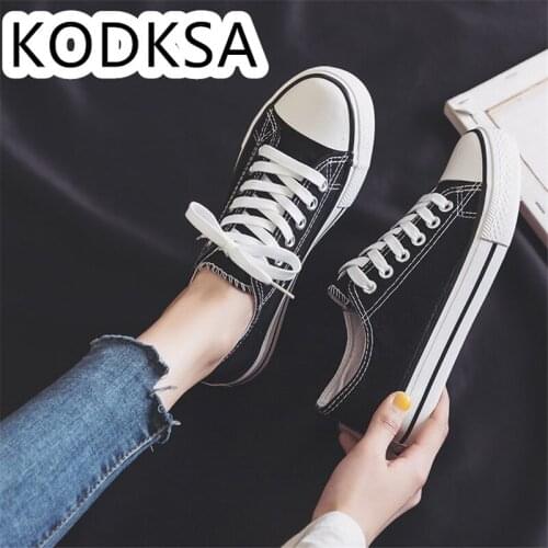 2021 Student Small White Shoes Korean Version Joker Board Shoes Flat Cloth Shoes Black Low-top Casual Canvas Shoes Women