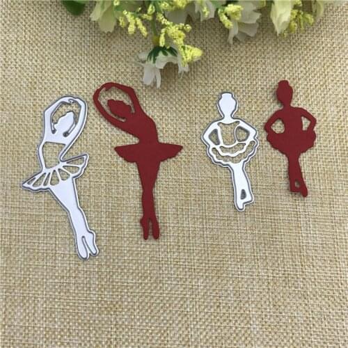 Dancing Girls Metal Cutting Dies Stencil for DIY Scrapbooking Embossing Album Paper Cards Decorative