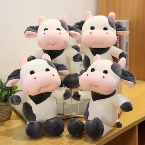 30cm Cute cow toy doll cute plush stuffed cow toy little cow doll doll household accessories boy and girls gift Christmas gift