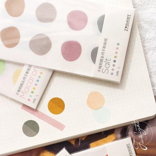 Irregular circle series Decorative Stickers Adhesive Writeable Stickers DIY Decoration Diary Stationery Stickers Children Gift