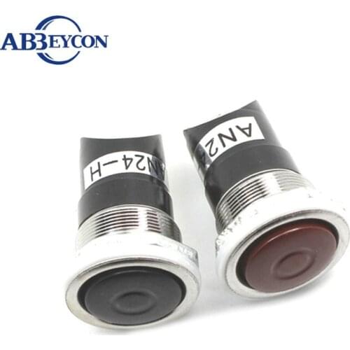 NS196 AN24-H OFF-(ON) SPST 2 PIN 20MM metal push button switch 20mm metal switch