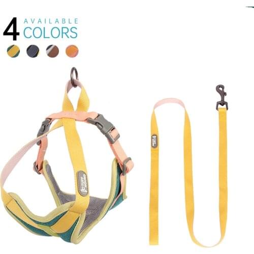 Dog Harness Reflective Small Dog Cat Collar Breathable Mesh Vest Adjustable Small Dog Pug Pet Supplies Mascotas Arnes Perro