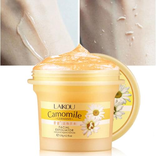 Exfoliating Gel Remove Dirt Oil-Control Nourish Brighten Beauty Repair Chamomile Extract Glycerin Body Scrub Face Skin Care 120g