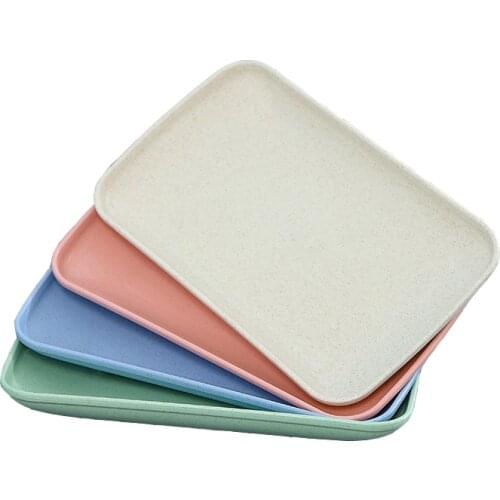 Wheat straw vermicelli plate sushi fruit dessert bread home barbecue plate