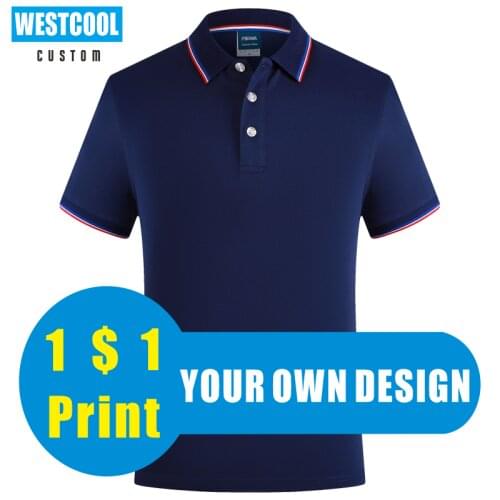 Customize/Print DIY Brand Text Men And Women Custom Polo Shirt Personalized Logo Embroidery Short Sleeve Polo Collar shirt
