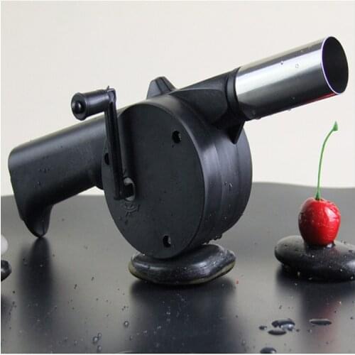 Hand Crank BBQ Fan Portable Barbeque Air Blower Handle Speed Control Metal Fan Blade for Outdoor Barbecue Camping Hiking Picnic