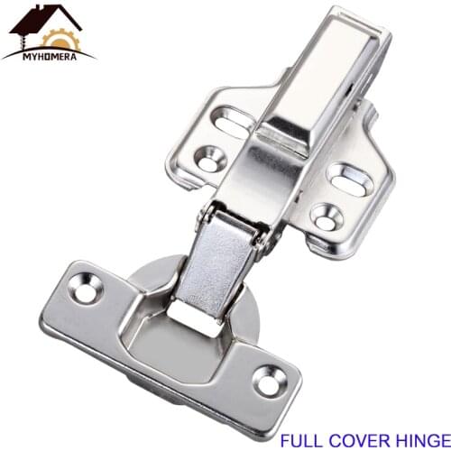 Myhomera Cabinet Hinge Hydraulic Cupboard Door Hinges Copper Core Kitchen Damper Buffer Soft Closer Rolled Steel Full/Half/Embed