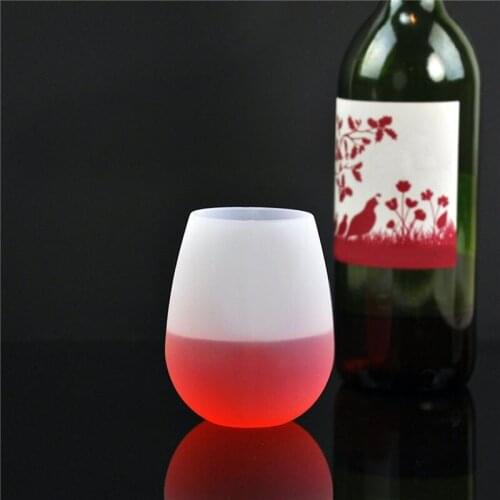 Silicone Red Wine Glass Portable Red Wine Bottle Eco-friendly Anti-fall Anti-skid Water Cup Folding Colorful Beer Container