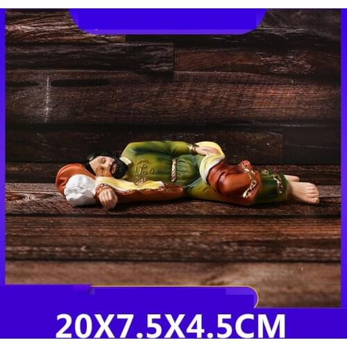 Saint Joseph Sleeping Statue Resin Figurine Catholic Christian Yard Desktop Ornaments Home Decor Gifts Decoration Crafts