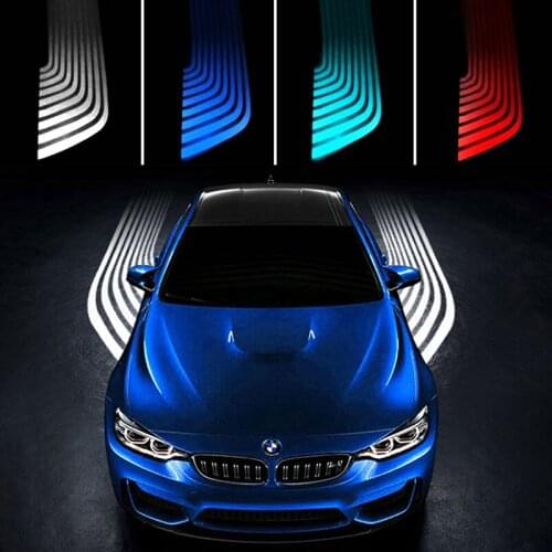 Car LED Welcome Light Side of The Door Warning Lamp Cool Modification Chassis Projectio Light Car Angel Wings Projection Lamp