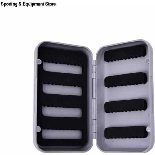 Waterproof Plastic Bait Hook single Side Lure Storage Foam Fly Fishing Box New
