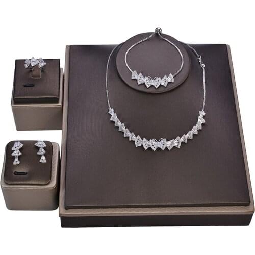 Jewelry Sets HADIYANA Trendy Temperament Charming Elegant Cubic Zirconia Exquisite Luxury Shell Shapes CN0984 Conjunto de joyas