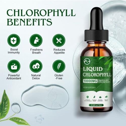 Minch Liquid Chlorophyll Drops Dietary Supplement Liquid Chlorophyll Drop Skin Oil Digestive Immune Skin Care Hair Care Body Oil