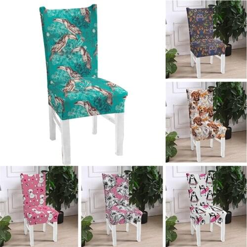 1PC Chair Covers Spandex Elastic Slipcovers Universal Size Chairs Cover For Wedding Hotel Seat Covering Stretch Anti-dirty