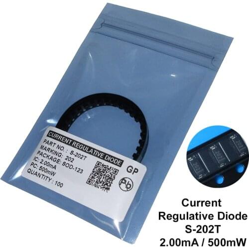 100PCS/LOT S-202T 2MA SMD SOD-123 CRD / CURRENT REGULATIVE DIODE NEW Free shipping