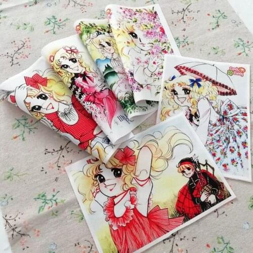15*20cm 6pcs Candy cartoon girl Sewing Quilt Scrapbooking Tissue Pattern Fabrics Needlework Material purse Cloth patchwork SL133