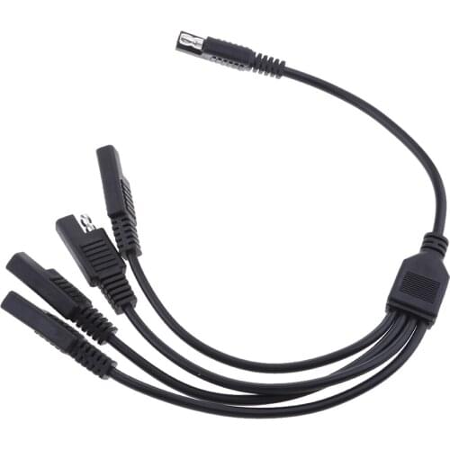 18AWG Solar Batteries 1 To 4 SAE Plug Extension Adapters Cables