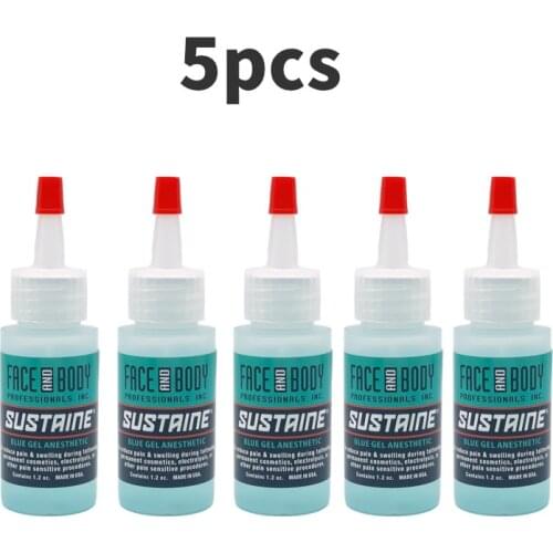 5 Pcs Sustain Blue Gel Microblading FACE AND BODY Tattoo Cream Pianless During Permanent Makeup Assitance