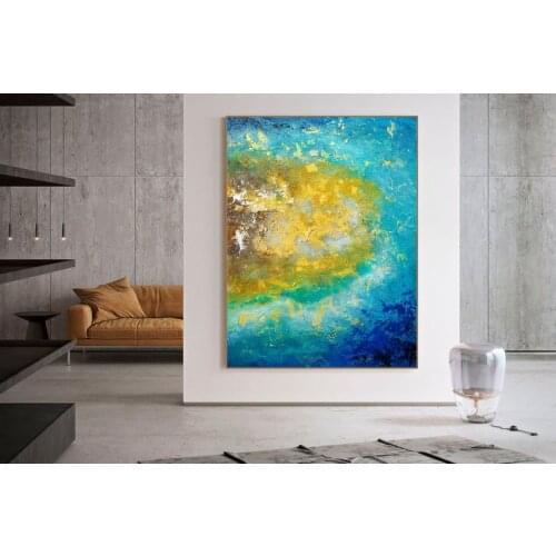 Abstract Painting Large Wall Art Modern Wall Art Texture Painting Palette Knife Canvas Acrylic Painting Bedroom Wall Decor