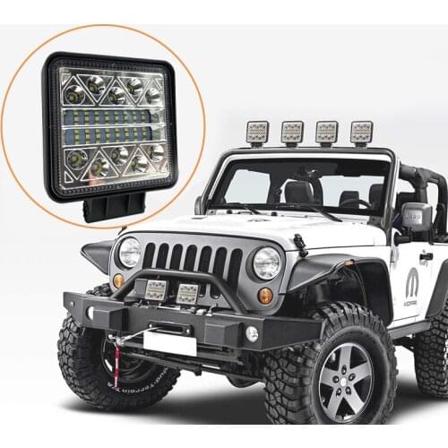 CENREE 4inch 102W Square LED Work Light Bar Off Road 12V 24V Spot for Truck SUV 4WD 4x4 Boat ATV Jeep Tractor Fog Light