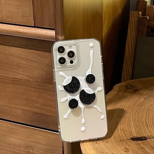 Butter Biscuits Clear Design Mobile Phone Cases for iPhone 12 11 Pro Max XR XS 7PLUS 8 Plus XSE2020 Soft IMD Shell Cover