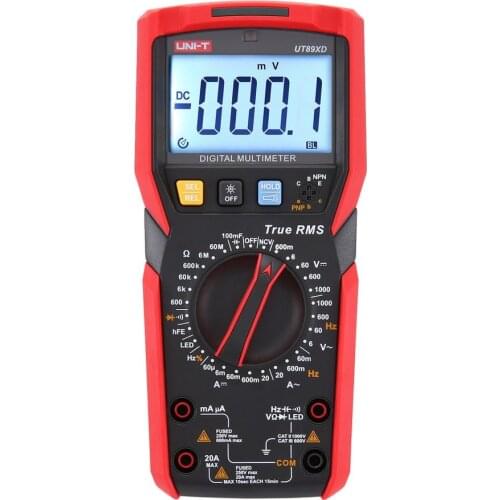 Original UT89X/UT89XD True RMS Digital Multimeter High Current NCV/Capacitor/Triode/Temperature/Frequency Resistance Test
