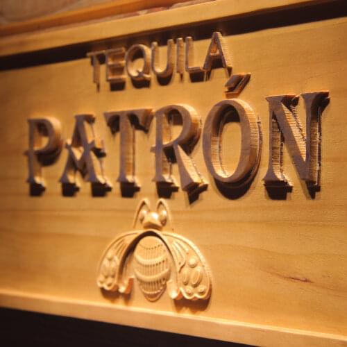 Tequila Patron Bar 3D Wooden Signs